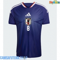 Camisa de time de futebol Japão Takumi Minamino #8 Replicas 1º Equipamento Mundo 2026 Manga Curta